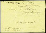 Papillon de Metz daté "Au camp sous Metz le 15 septembre" adressée à Audincourt (Doubs) avec CAD d'arrivée "Neufchateau (82)" (17 sept 70)" + env de r