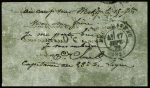 Papillon de Metz daté "Au camp sous Metz le 15 septembre" adressée à Audincourt (Doubs) avec CAD d'arrivée "Neufchateau (82)" (17 sept 70)" + env de r
