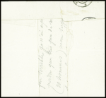 Lettre en franchise avec CAD "Armée du Rhin Bau B" (18 aout 1870) avec arrivée Audincourt Doubs (1 juin 1871). Lettre bloquée pendant le siège de Metz
