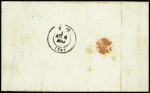 Lettre avec texte daté de Paris le 2 novembre 1870 remise par un passeur privé pour Metz. Celle-ci est déposée dans un bureau qui annule le timbre pos