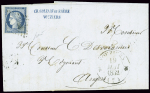 ARDENNES - Cachet demi-fleuron T12 VOUZIERS 19 mi 1852