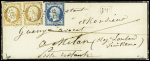 LOMBARDIE-VENETIE N°14 +16 en paire obl. PC 2122 sur