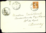 N°138 obl CAD rond pointillé "Sevrier Hte Savoie" (6.1.1917)
