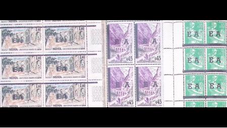 1962env. Collection de timbres et lettres avec surcharges