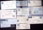 1852-76, 99 Lettres de Saône et Loire avec PC et GC