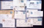 1852-76, 99 Lettres de Saône et Loire avec PC et GC