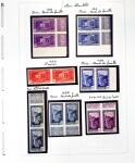 Intéressant groupe de 46 timbres NON DENTELES sur la