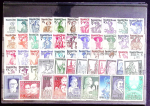 1945-1959, Collection sur 9 plaquettes, dont les oiseaux,