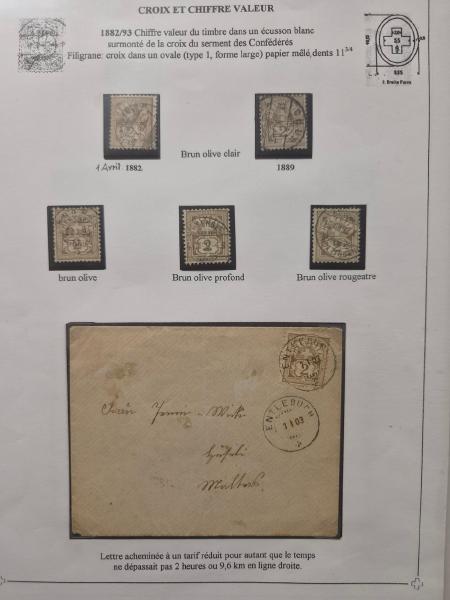 1882-1906 CROIX ET CHIFFRES : Collection d'exposition