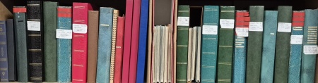 1849-2000, 30 classeurs avec les timbres en multiples,