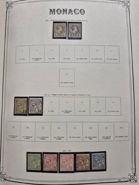 1920-1958, Belle collection de Sarre, de Monaco plus quelques