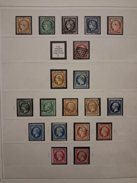 1849-1996, collection de FRANCE en 6 albums, avec belle