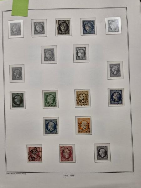 1849-1959 Collection débutant par les Cérès avec une