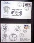 1948-90 Important stock de neufs en 9 albums et classeurs