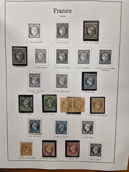 1849-2008, Collection de France en 7 albums, oblitérés