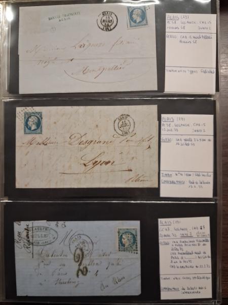 1849-1960, 12 albums de lettres de France dont lettres