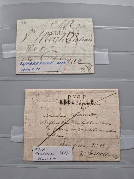 1703-1847, collection de lettres préphila en deux albums