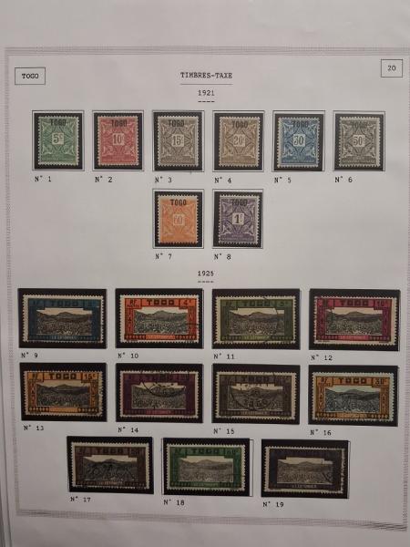 1859-2003, Collection des COLONIES en 18 albums, dont
