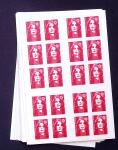 N°2874-C9 Briat, TVP rouge, 20 t. pour DAB Essayez l'enveloppe pré-timbrée, 36 carnets, neuf **, TB