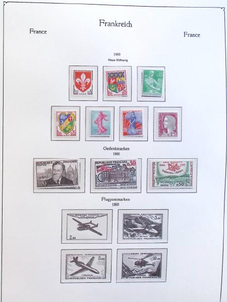 1966-2007, Collection de timbres neufs de France, en