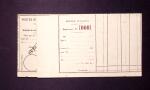 Mandat de poste Sage avec globe brun avec surcharge Specimen, n°000.000 (Sag R10). TB
