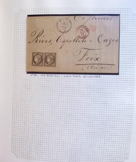 1870-1976 Collection spécialisée de Tunisie en un album,