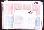 1972-1992, Collections en pochettes, quantités entre