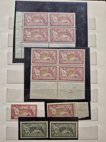 1849-2000, 30 classeurs avec les timbres en multiples,