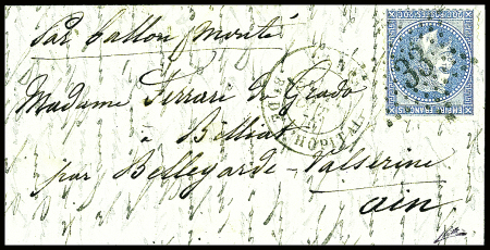 N°29 obl étoile 33 + CAD "Paris Bt de l'Hopital" (