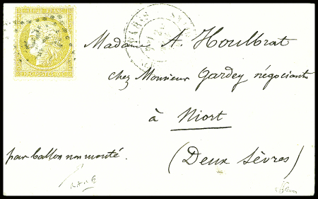 N°36 obl GC 347 + CAD "Paris les Batignolles" (20 