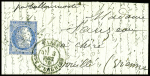 N°37 obl étoile 4 + CAD "Paris R. d'Enghien" (3 de