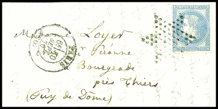 N°29 obl étoile muette + CAD "Paris (60)" (30 sept