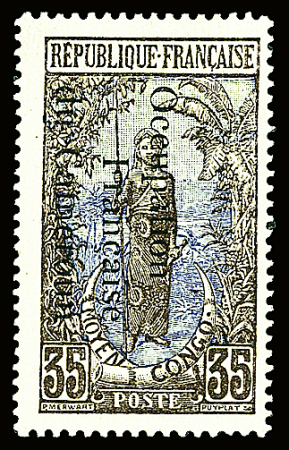 N°60 35c. brun-lilas et bleu, neuf ** (gomme coloniale),