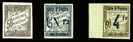 COLIS POSTAUX N°3 + n°7g + n° 11 (BdF), neufs *, TB