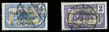 N°54 + n°55, belles obl., TB, r (tirage 2025 ex. chacun)