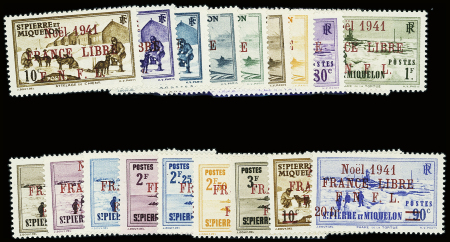 N°212 à 231, série complète 20 valeurs, neufs *, TB.