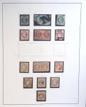 Collection France classique oblitérée. Timbres et quelques lettres. Pas de grosses valeurs mais de n
