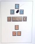 Collection France classique oblitérée. Timbres et quelques lettres. Pas de grosses valeurs mais de n
