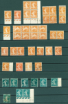 N°233/39 Blanc et Semeuse, petit lot de variétés diverses et timbres Type, neufs * / neufs **, plus 
