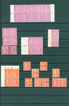 N°189/99 et 197/205 Semeuse de 1924-32, collection spécialisée, neufs * / neufs **, nuances, variété