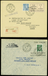 SAINT NAZAIRE Lot de 9 plis, affr. divers de la poche de ST Nazaire, TB