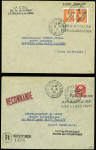 SAINT NAZAIRE Lot de 9 plis et une devant, affr. divers de la poche de ST Nazaire, TB