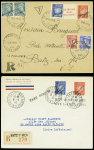 SAINT NAZAIRE Lot de 9 plis et une devant, affr. divers de la poche de ST Nazaire, TB