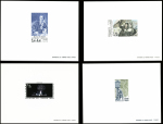 Journée du Timbre, lot de 12 Epreuves de Luxe différentes entre 1973 et 1989, TB