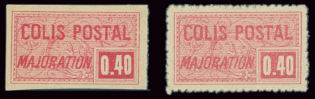 Maury N°11A 40c. rouge Majoration, NON EMIS + N°13A