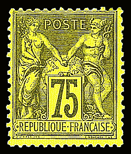 N°99 75c. violet sur orange, neuf **, TB. Signé Calves