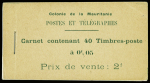 CARNET N°C20b carnet de 40 timbres n°20 5c. vert-jaune