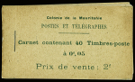 CARNET N°C20 carnet de 40 timbres n°20 5c. vert-jaune