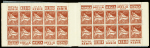 CARNET N°C79Ab-3 carnet de 20 timbres n°79Ab 50c. rouge,