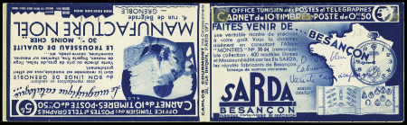 CARNET N°C181c carnet de 10 timbres n°181c 50c. outremer,